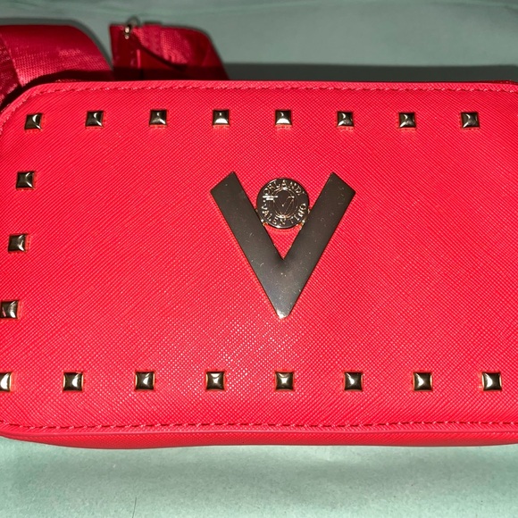 Valentino Orlandi Red Double Zip Camera Crossbody Bag - Picture 8 of 13